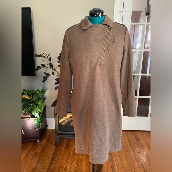 RLX Ralph Lauren Dresses & Skirts - Lauren Ralph Lauren brown taupe long sleeve dress size XL